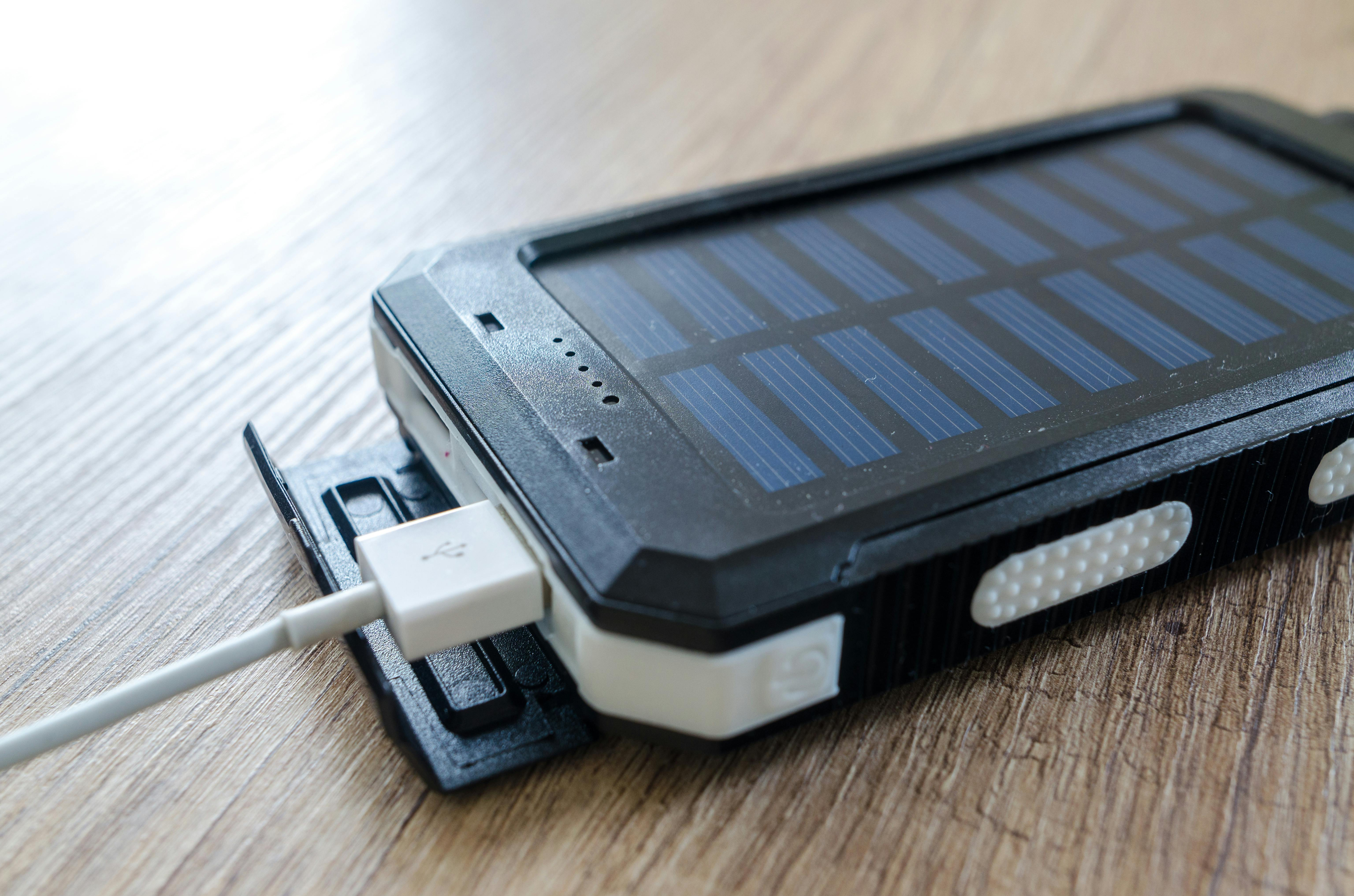 Solar powered battery charger